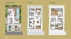 Floor Plan in 4 BHK Villa at Raghava Sage, Kollur – for Sale