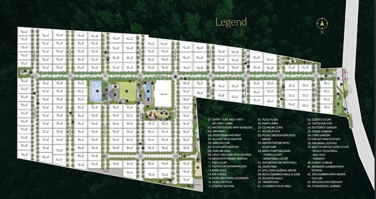 Master Plan, raghava-sage 4 Bedroom 6300 Sq.Ft. Villa In Kollur Hyderabad 10194639