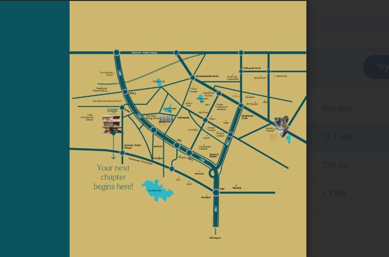 Map Location, raghava-sage 4 Bedroom 6300 Sq.Ft. Villa In Kollur Hyderabad 10194639