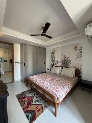 Bedroom in 2 BHK Builder Floor at Ansal API Esencia, Sector 67 – for Rent