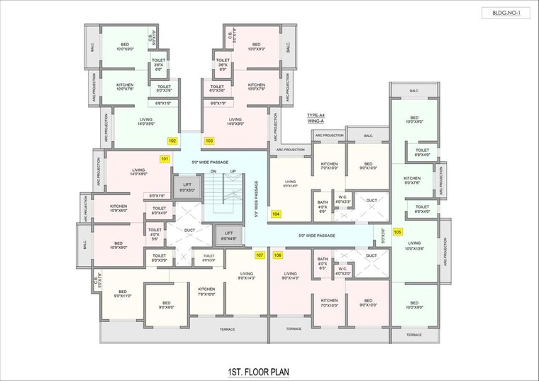 Floor Plan, shreya-darshan 2 Bedroom 685 Sq.Ft. Apartment In Zanzroli Palghar 10164166