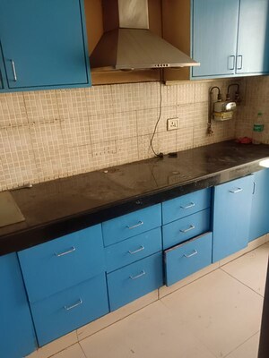 Kitchen in 3 BHK Apartment at Mapsko Krishna Apra Gardens, Vaibhav Khand – for Rent