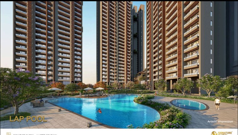 Swimming Pool, signature-global-cloverdale 3 Bedroom 2095 Sq.Ft. Apartment In Sector 71 Gurgaon 10195067