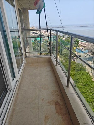Balcony in 3 BHK Apartment at Bandra West – for Rent