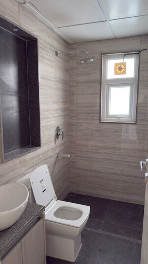 Bathroom in 2.5 BHK Builder Floor at Central Park Cerise Suites, Sohna Sector 33 – for Rent