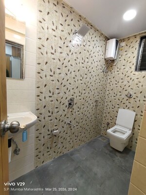 Bathroom in 3 BHK Apartment at Hatdia Ison Height, Lower Parel – for Rent