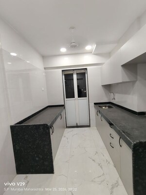 Kitchen in 3 BHK Apartment at Hatdia Ison Height, Lower Parel – for Rent