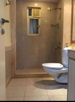 Bathroom in 3 BHK Apartment at Hiranandani Garden Brentwood, Powai – for Rent