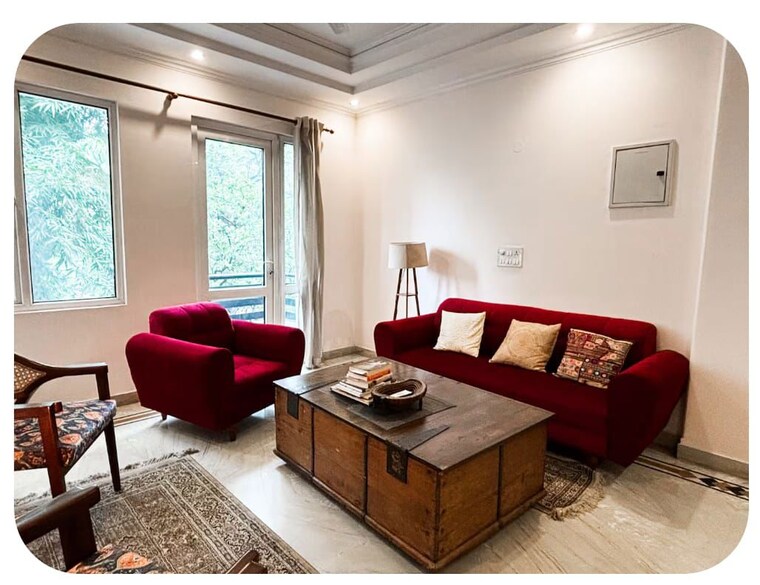 Living Room, greater kailash 3 Bedroom 1800 Sq.Ft. Apartment In Greater Kailash Delhi 10195277