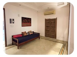 Living Room in 3 BHK Apartment at Greater Kailash – for Rent