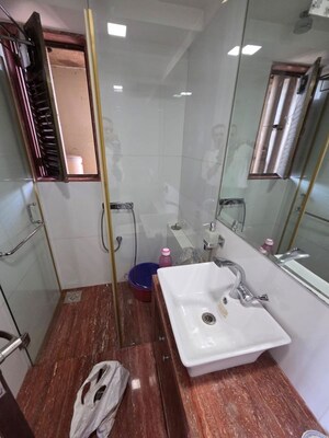 Bathroom in 3 BHK Apartment at Shiv Kutir, Khar West – for Rent