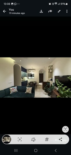2 BHK + Pooja Room Apartment For Rent in L&T Crescent Bay T2