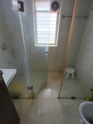 Bathroom in 3 BHK Apartment at Lokhandwala Infrastructure Whispering Palms XXclus, Kandivali East – for Rent