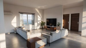 Living Room in 3 BHK Apartment at Manyata Tech Park, Nagavara – for Sale