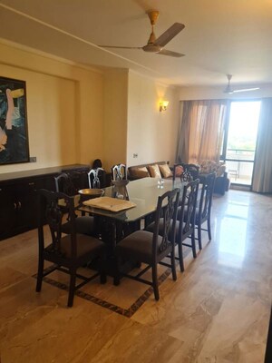 Living Room in 3.5 BHK Apartment at Ambience Island Lagoon, Sector 24 – for Rent