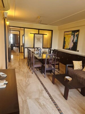 Living Room in 3.5 BHK Apartment at Ambience Island Lagoon, Sector 24 – for Rent