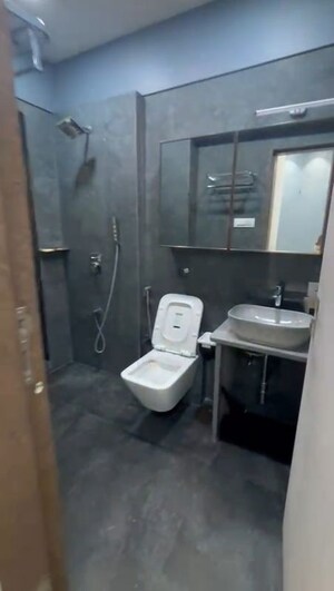 Bathroom in 2 BHK Apartment at K Raheja Interface Heights, Malad West – for Rent