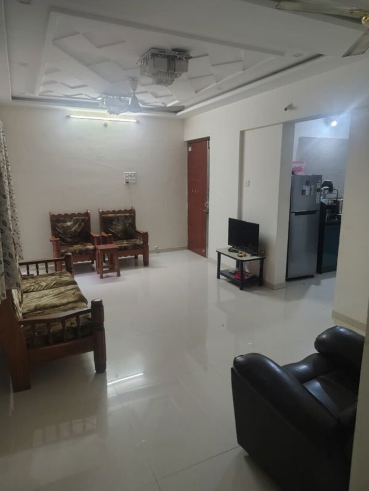 Living Room, gk-rose-icon 3 Bedroom 1410 Sq.Ft. Apartment In Pimple Saudagar Pune 10195754