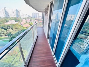 Balcony in 3.5 BHK Apartment at Amanora Gold Towers, Hadapsar – for Rent