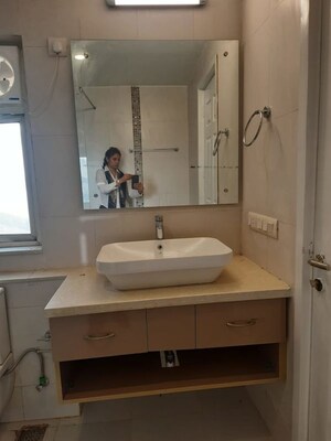 Bathroom in 3.5 BHK Apartment at Unitech Harmony, Sector 50 – for Rent