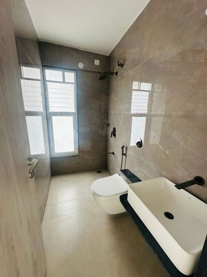 Bathroom in 3 BHK Apartment at Unique K Shire, Punawale – for Rent