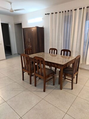 Dining area in 3 BHK Apartment at Motia Citi Royal Business Park, Ambala Highway – for Rent