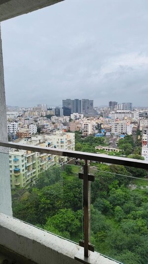 Balcony in 1 BHK Apartment at Duville Riverdale Suites, Kharadi – for Rent