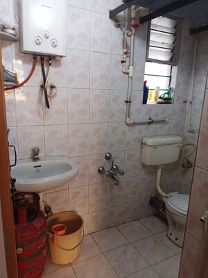 Bathroom in 2 BHK Apartment at Sai Pooja Baug, Akurdi – for Rent