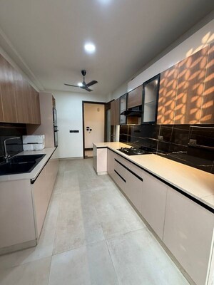 Kitchen in 3 BHK Builder Floor at Ansal Sushant Apartments, Sushant Lok I – for Sale