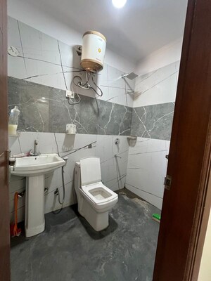 Bathroom in 3 BHK Builder Floor at Chattarpur – for Rent