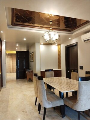 Living Room in 3 BHK Builder Floor at Ansal Sushant Apartments, Sushant Lok I – for Sale