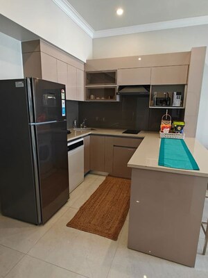 Kitchen in 4 BHK Apartment at JKG Palm Resort, Raj Nagar Extension – for Sale