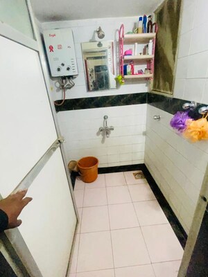 Kitchen in 1 BHK Apartment at Pratha Pushpa Society, Ghodbunder Road – for Rent