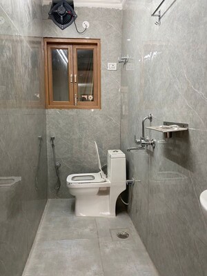 Bathroom in 2 BHK Builder Floor at Chattarpur – for Rent