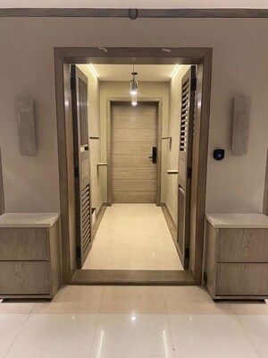 Building Lobby in 3 BHK Apartment at Raj Grandeur, Bsnl Colony – for Rent