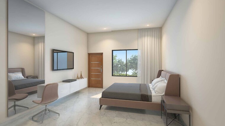 Bedroom, dhamji-shamji-mahavir-spring-tulip-phase-1 2 Bedroom 777 Sq.Ft. Apartment In Pokhran Road No Two Thane 10072117