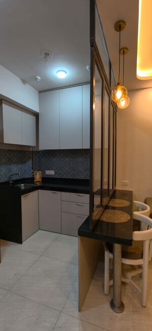 Living Room in 1 BHK Apartment at Lodha Crown Kolshet, Kolshet Road – for Rent