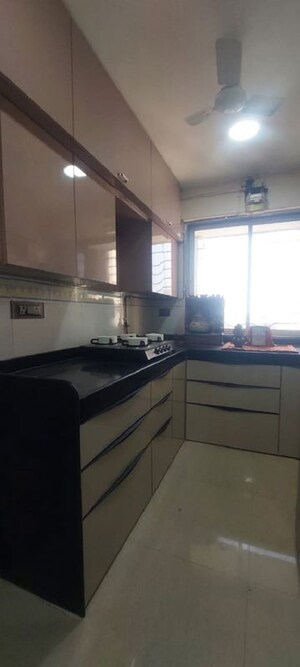 Kitchen in 1 BHK Apartment at Agarwal Trinity Towers, Malad West – for Rent