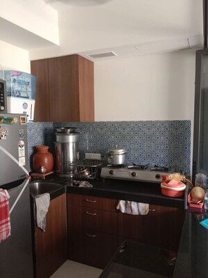 Kitchen in 1 BHK Apartment at Lodha Crown Quality Homes, Majiwada – for Rent