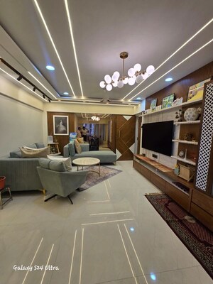 Living Room in 2 BHK Apartment at Gurukrupa Marina Enclave, Malad West – for Rent