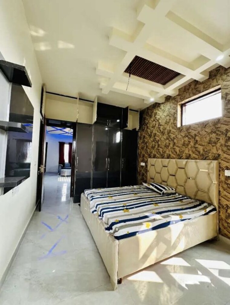 Bedroom, paradigm-business-hermitage-park 2 Bedroom 918 Sq.Yd. Builder Floor In Dhakoli Zirakpur 10199131