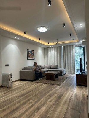 Living Room in 3 BHK Builder Floor at Greater Kailash I – for Rent