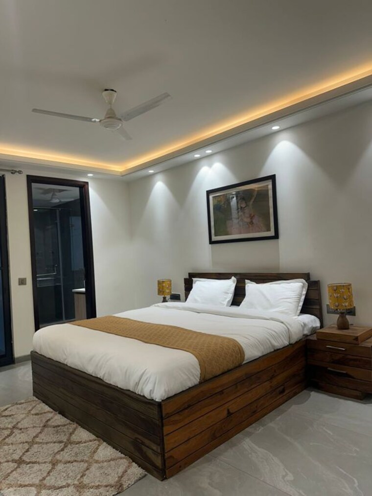 Bedroom, greater kailash i 3 Bedroom 2200 Sq.Ft. Builder Floor In Greater Kailash I Delhi 10199474