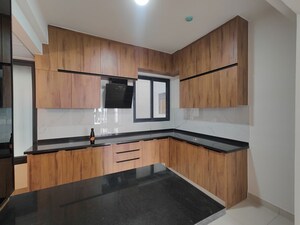 Kitchen in 3 BHK Apartment at Puravankara Purva Atmosphere, Thanisandra Main Road – for Rent