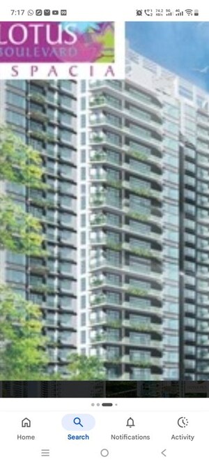 3 BHK Apartment For Rent in 3C Lotus Boulevard Espacia, Sector 100