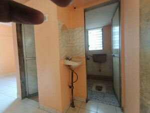 Bathroom in 1 BHK Apartment at Evergreen city, Mira Road – for Rent