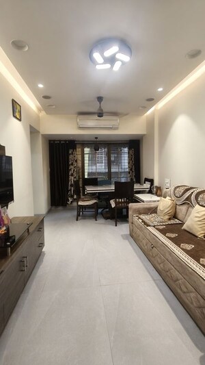 Living Room in 2 BHK Apartment at Kamalnath CHS, Sanpada – for Rent