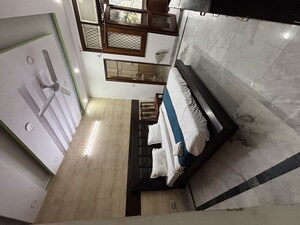 Staircase in 3 BHK Builder Floor at Malviya Nagar – for Rent