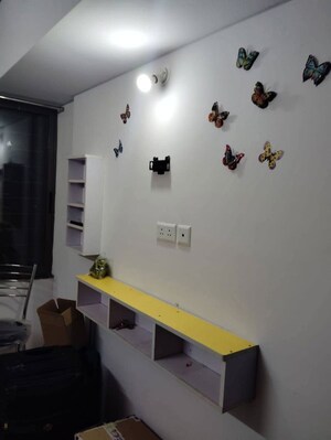 Living Room in 1 BHK Apartment at Lodha Crown Quality Homes, Majiwada – for Rent