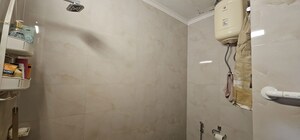 Bathroom in 3 BHK Apartment at Chittaranjan Park – for Rent